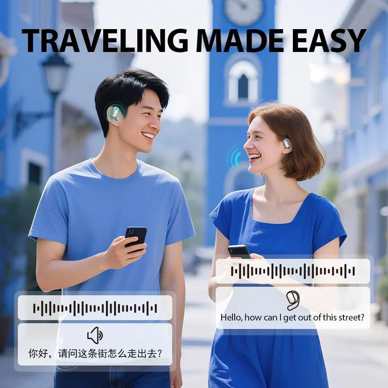 Nexira Smart Translation Earbuds with Touchscreen Charging Case
