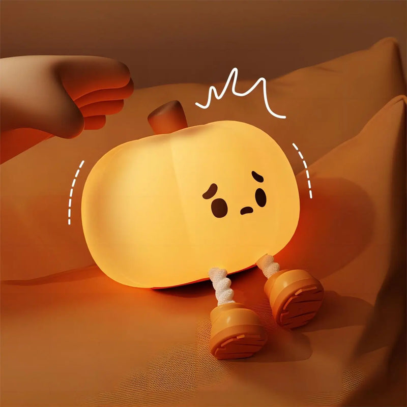 Rechargeable Pumpkin Silicone Night Light with Timer