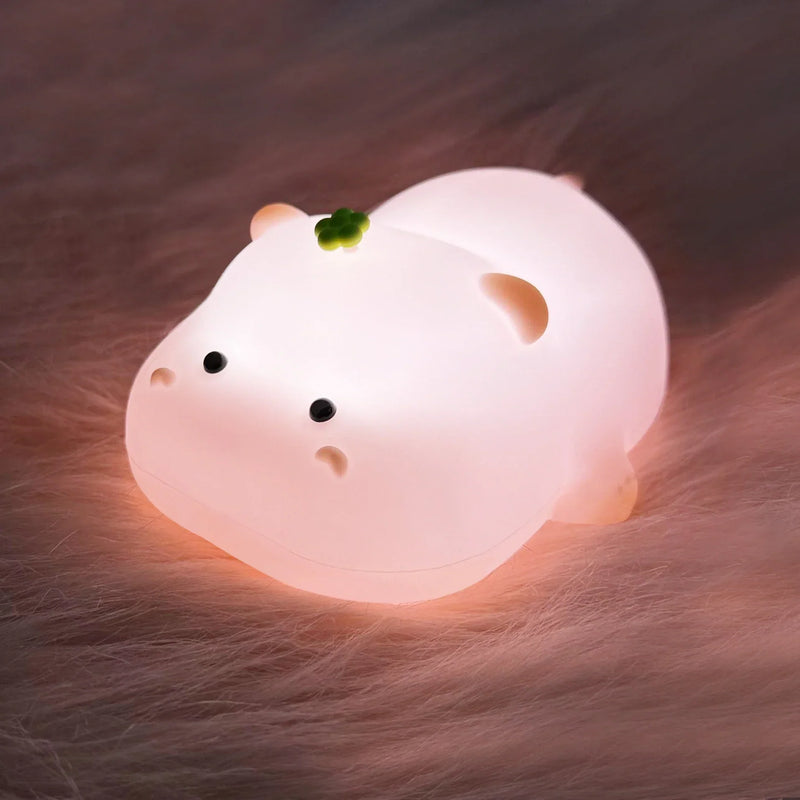 Rechargeable Silicone Animal LED Night Light with Timer