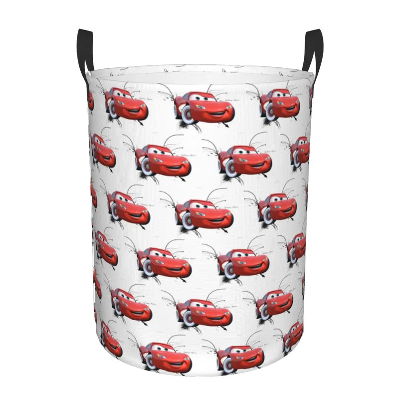 Cars Lightning McQueen Laundry Basket – Spacious and Foldable Basket for Clothes