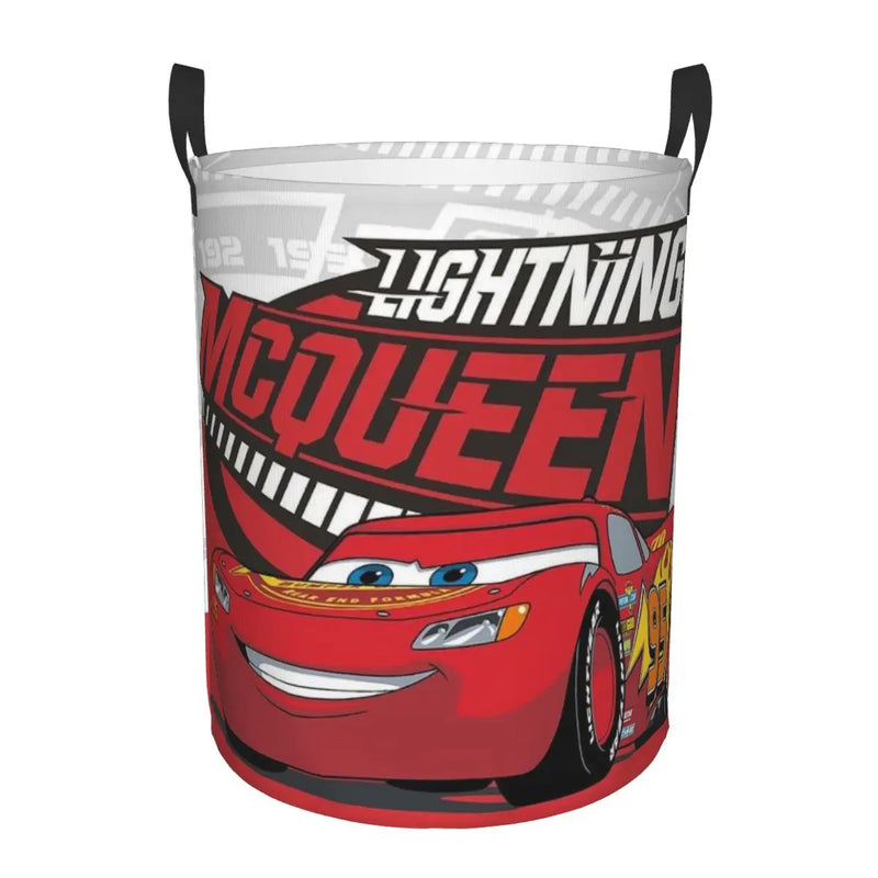 Cars Lightning McQueen Laundry Basket – Spacious and Foldable Basket for Clothes