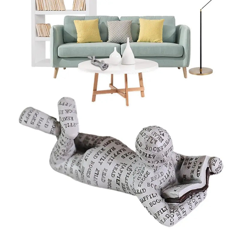 Decorative Figure with Reading Design for Inspiring and Stylish Interior Decoration