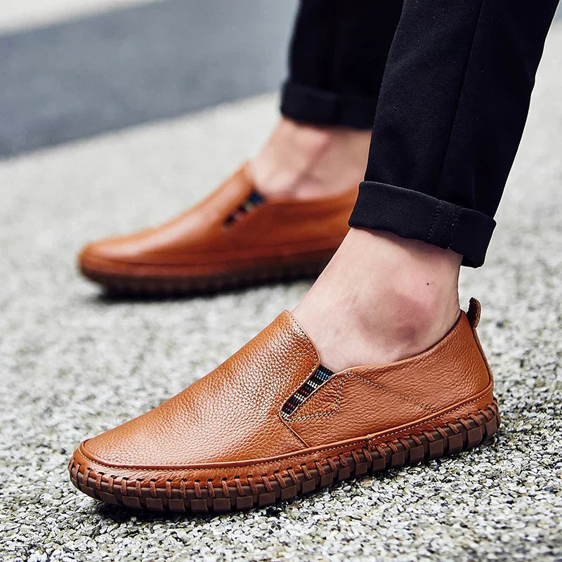 Men's Comfortable Slip-On Shoes with Flexible Sole for Daily Walking Comfort