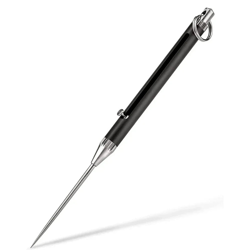 Portable Retractable Titanium Alloy Toothpick with Keyring