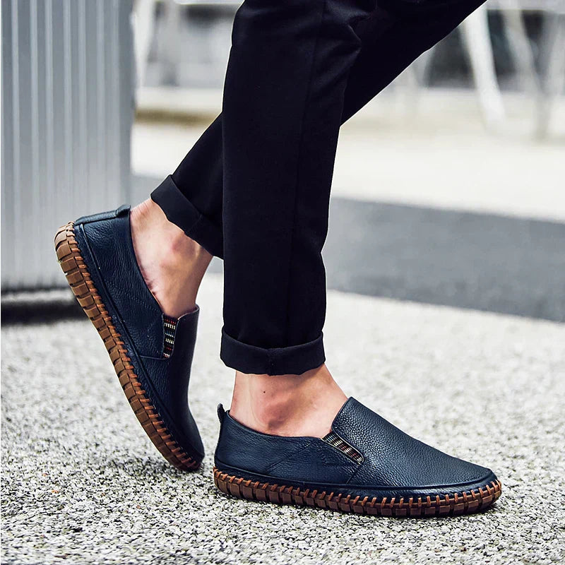 Men's Comfortable Slip-On Shoes with Flexible Sole for Daily Walking Comfort