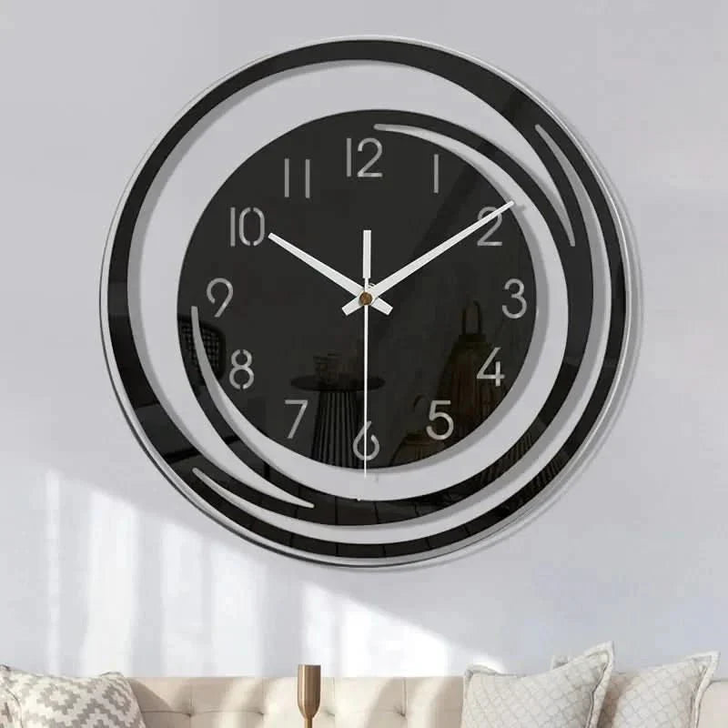 Modern Wall Clock with Minimalist Circle Design and Silent Movement