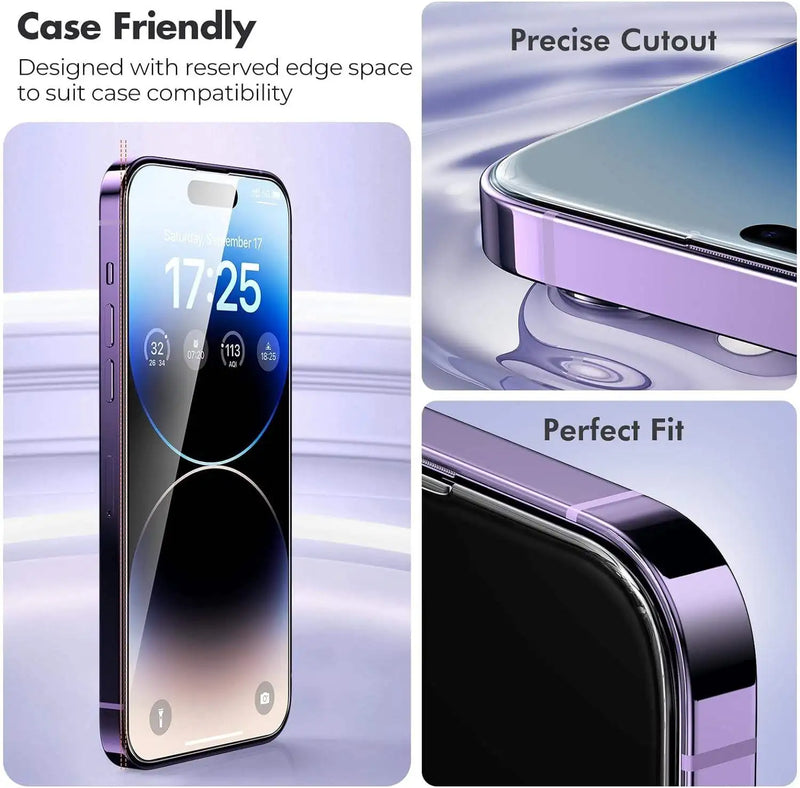 iPhone Tempered Glass Screen Protector – Full Protection