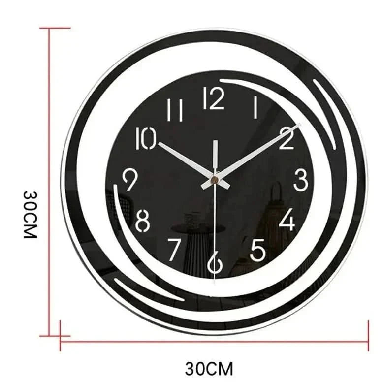 Modern Wall Clock with Minimalist Circle Design and Silent Movement