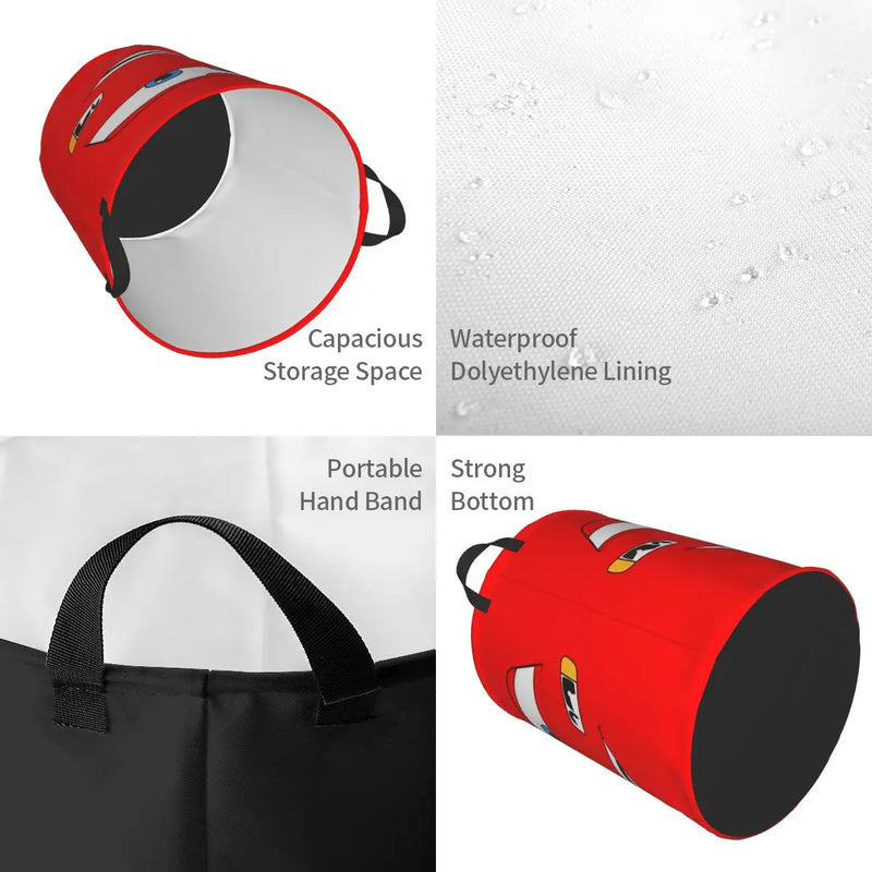 Cars Lightning McQueen Laundry Basket – Spacious and Foldable Basket for Clothes
