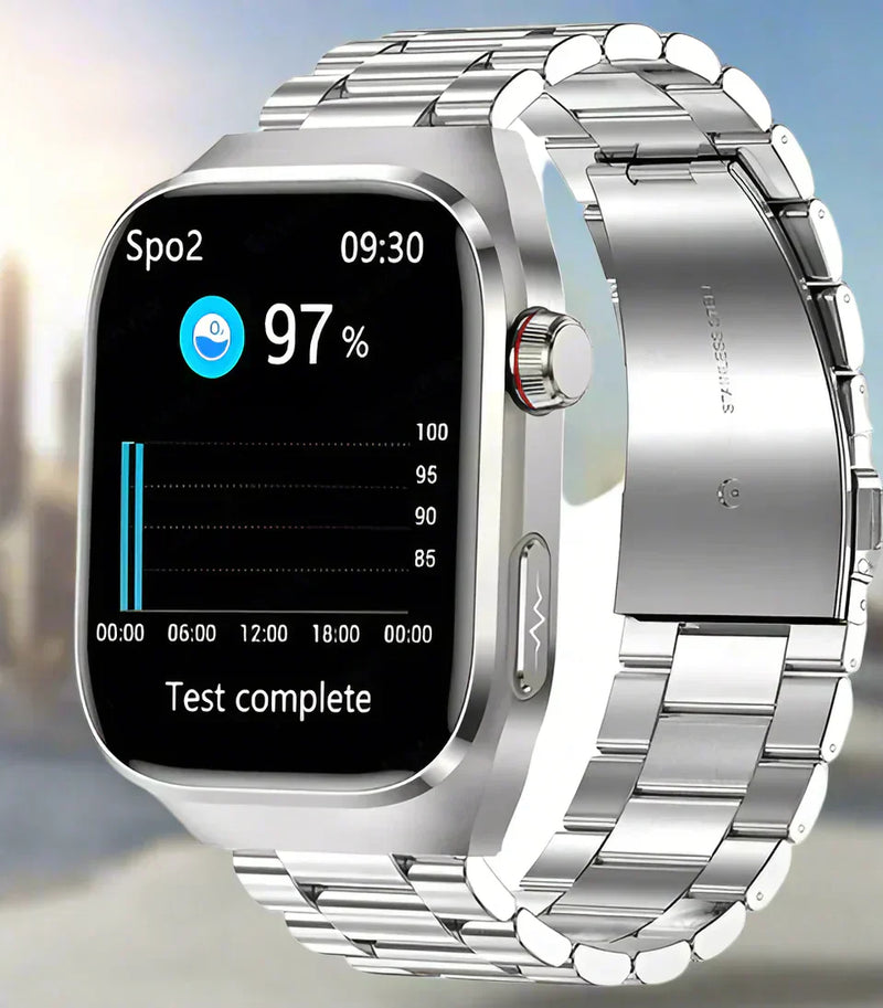 Unisex Smartwatch with ECG Health Monitoring Bluetooth AMOLED Screen
