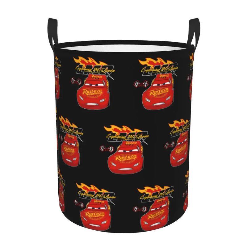 Cars Lightning McQueen Laundry Basket – Spacious and Foldable Basket for Clothes