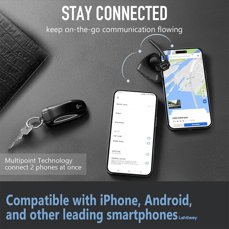 Zevran Wireless ENC Bluetooth Headset with Charging Case