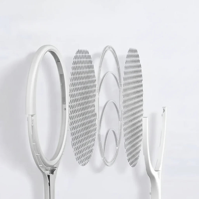 Rechargeable Electric Mosquito Swatter with LED Lamp & Adjustable Head