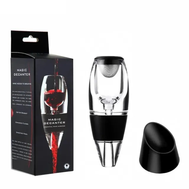 Instant Wine Aerator Pourer with Integrated Filter & Drip-Free Spout