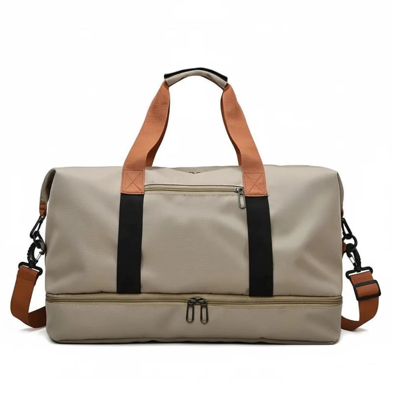 Travel and Gym Duffel Bag with Shoe Compartment and Wet-Dry Pocket