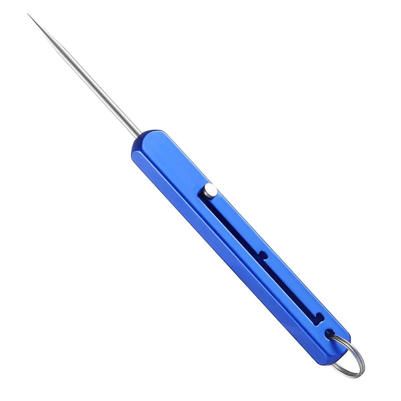 Portable Retractable Titanium Alloy Toothpick with Keyring
