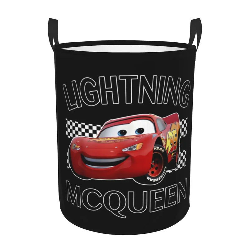 Cars Lightning McQueen Laundry Basket – Spacious and Foldable Basket for Clothes