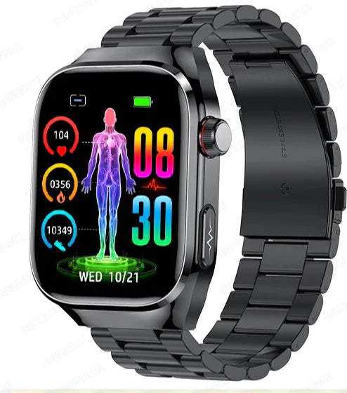Unisex Smartwatch with ECG Health Monitoring Bluetooth AMOLED Screen