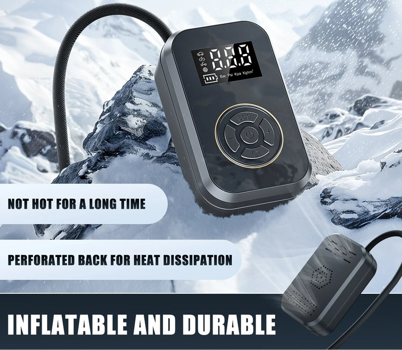 Cordless Digital Tyre Inflator with Power Bank
