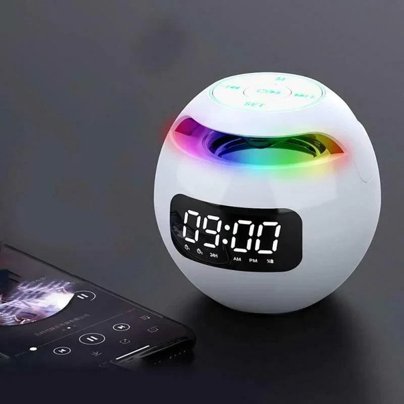 Smart Digital Alarm Clock with Bluetooth Speaker – LED Night Light and Music Function