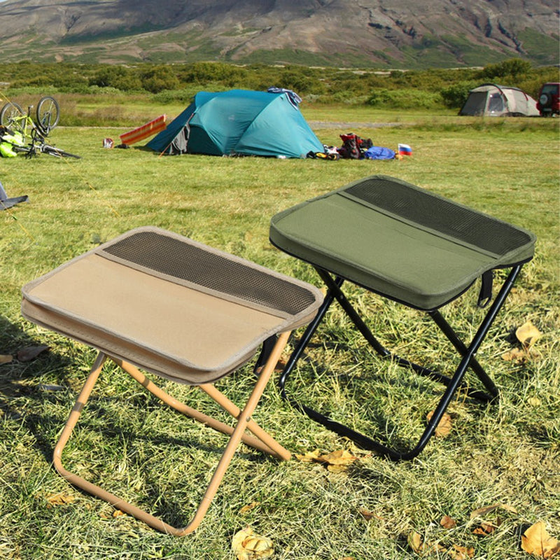 2-in-1 Folding Camping Chair with Integrated Storage Bag