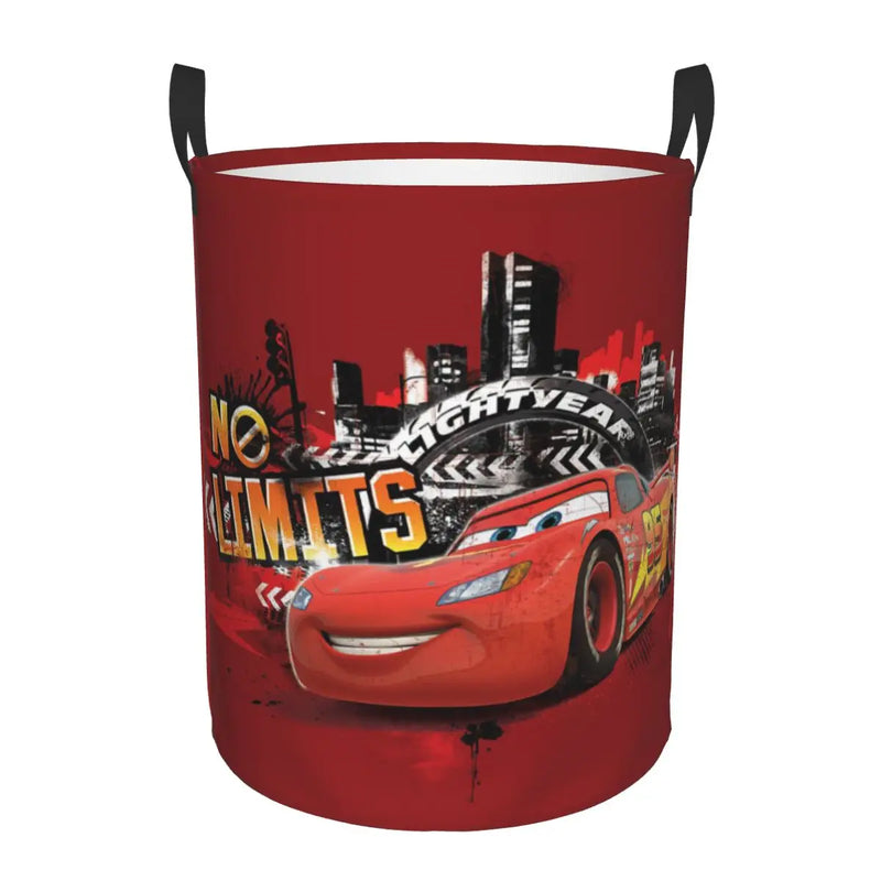 Cars Lightning McQueen Laundry Basket – Spacious and Foldable Basket for Clothes