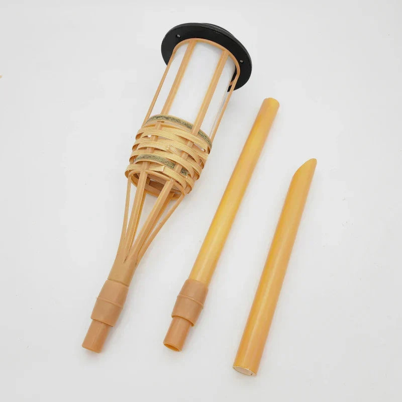Solar Flickering Flame Garden Torch Set