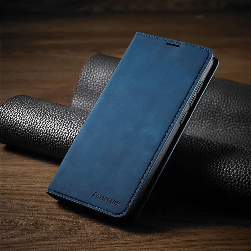 iPhone Wallet Case with Magnetic Holder and Card Storage