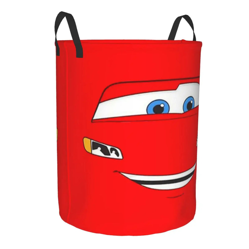 Cars Lightning McQueen Laundry Basket – Spacious and Foldable Basket for Clothes