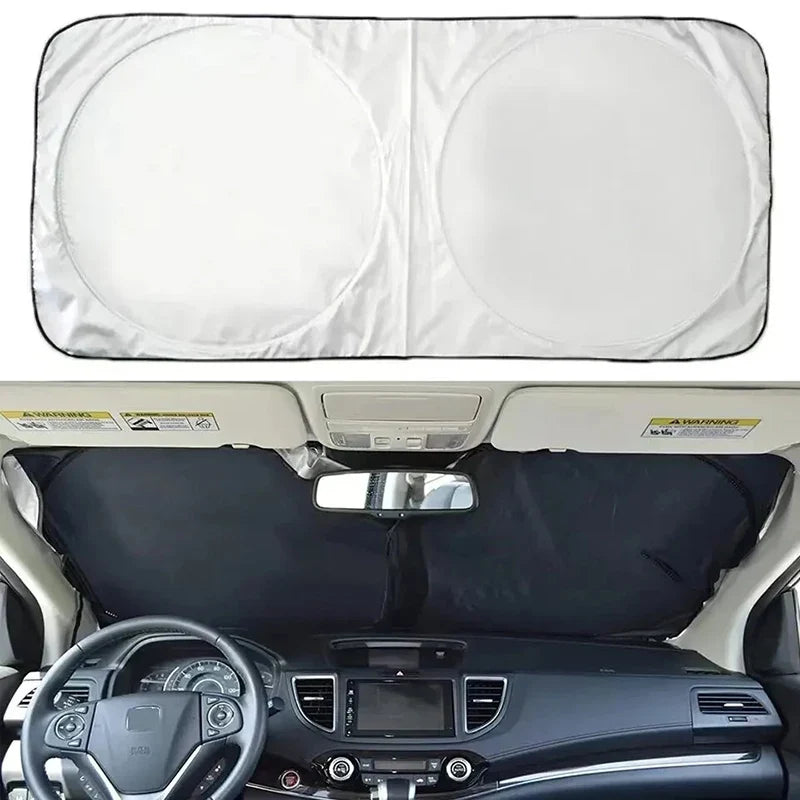Foldable Windscreen Sunshade with Storage Bag