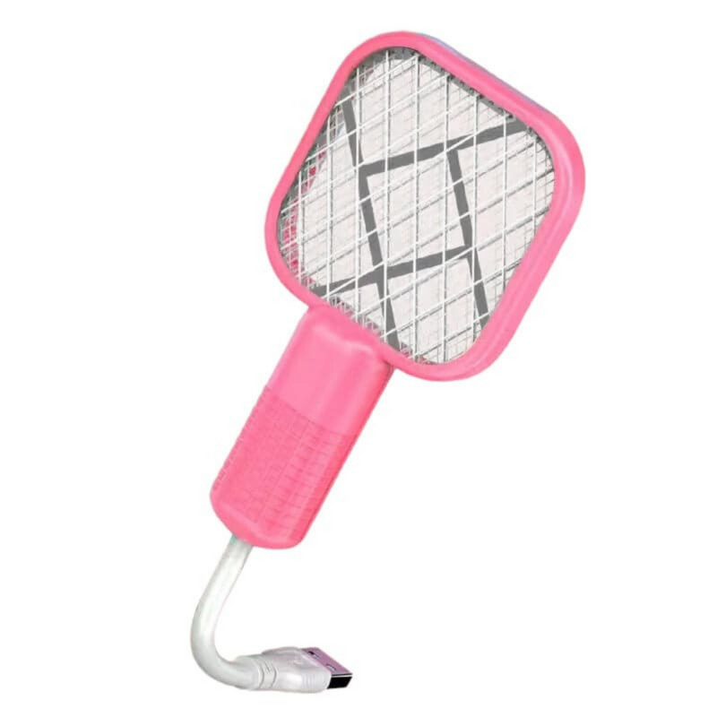 USB Electric Mosquito Swatter with Purple LED Light