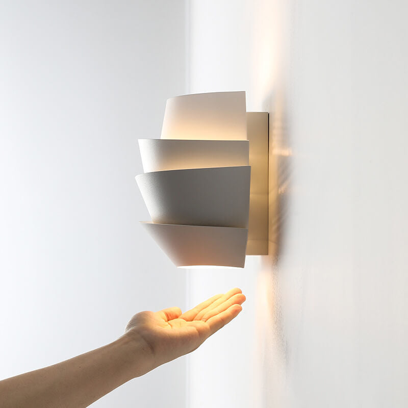 Scandinavian Wall Lamp with Double Light Points made of Iron