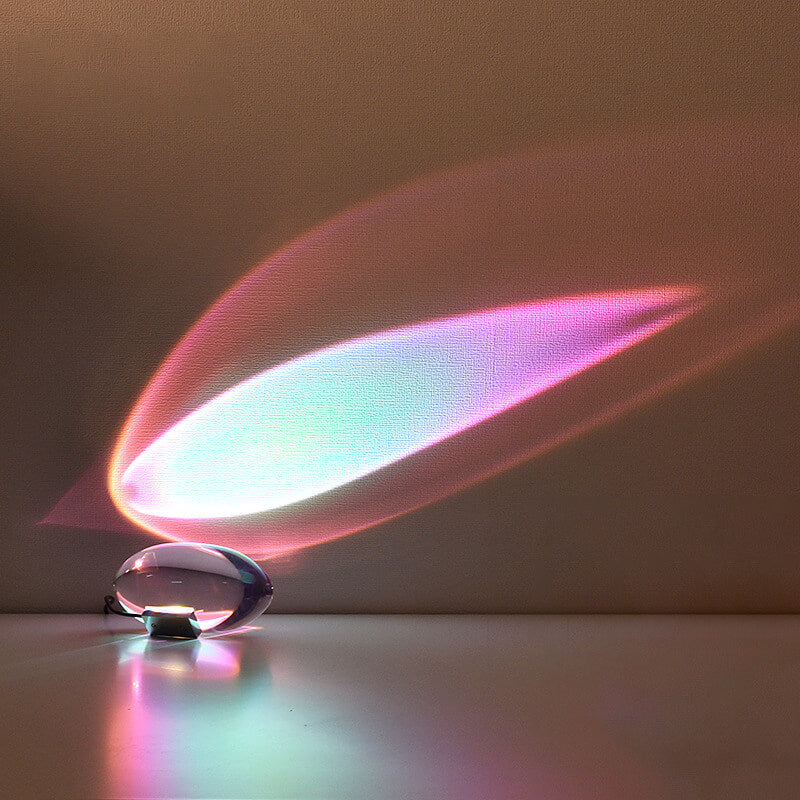 Crystal Projection Table Lamp with Remote Control