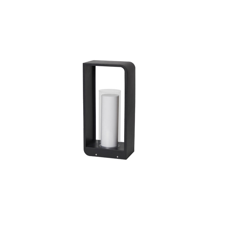 Rectangular Solar Outdoor Lantern with Remote-Controlled LED Light