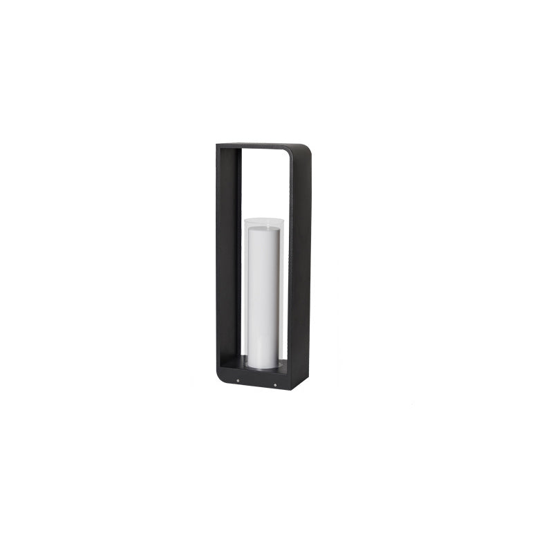 Rectangular Solar Outdoor Lantern with Remote-Controlled LED Light