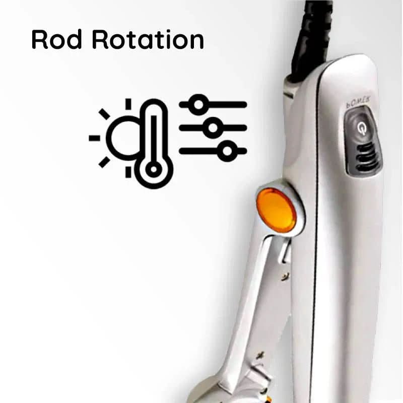 Rotating Hair Brush Styler with Adjustable Heat Settings
