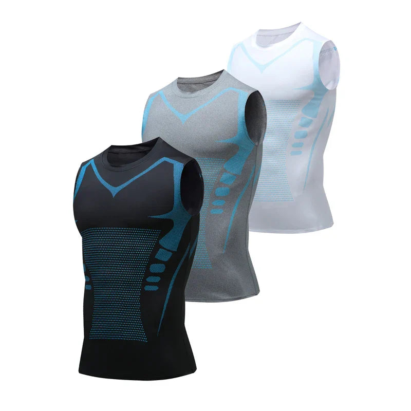 Men's Compression Tank Top with Breathable Material and Supportive Fit