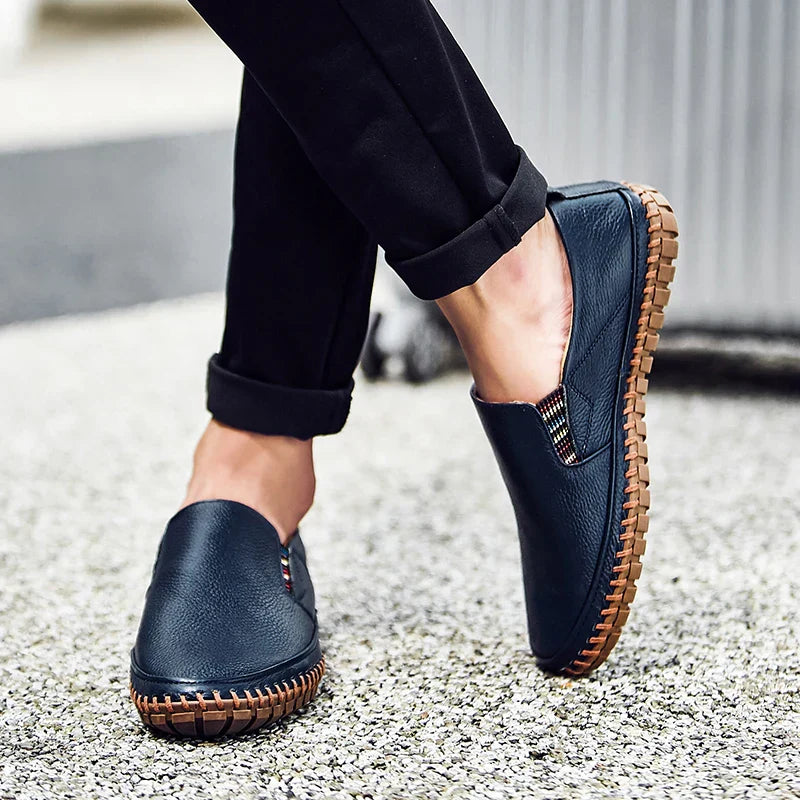 Men's Comfortable Slip-On Shoes with Flexible Sole for Daily Walking Comfort