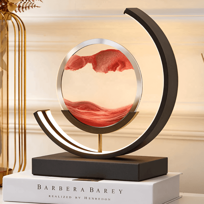 Sand Lamp with Moving Sand and Dimmable LED Lighting for a Relaxing Atmosphere