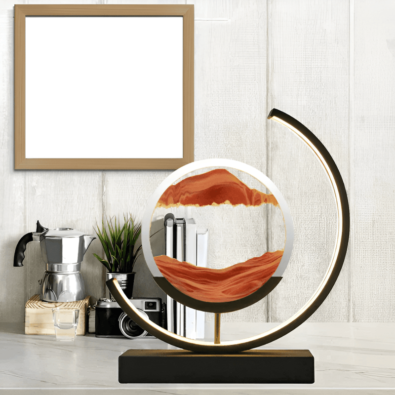 Sand Lamp with Moving Sand and Dimmable LED Lighting for a Relaxing Atmosphere