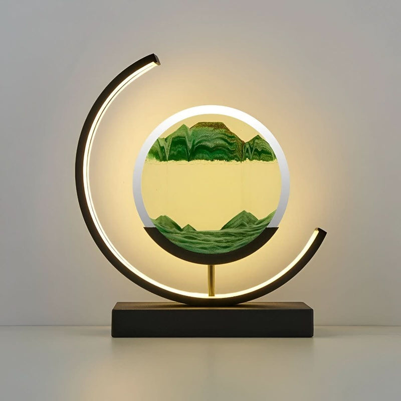 Sand Lamp with Moving Sand and Dimmable LED Lighting for a Relaxing Atmosphere