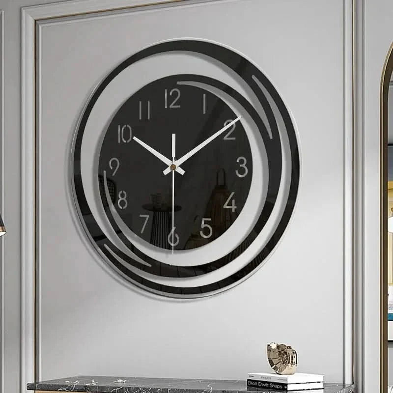 Modern Wall Clock with Minimalist Circle Design and Silent Movement