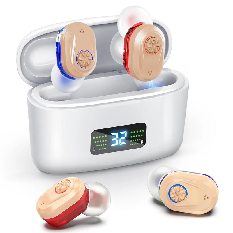 Orlena Rechargeable Mini Hearing Aid with Charging Case