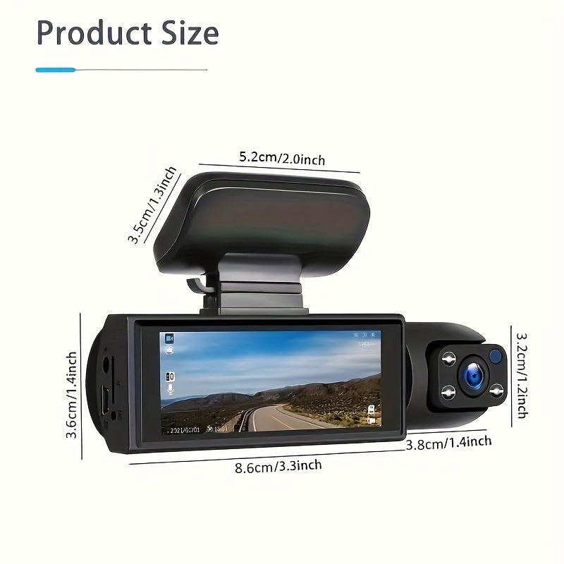 1080P WiFi Dual Lens Dash Cam