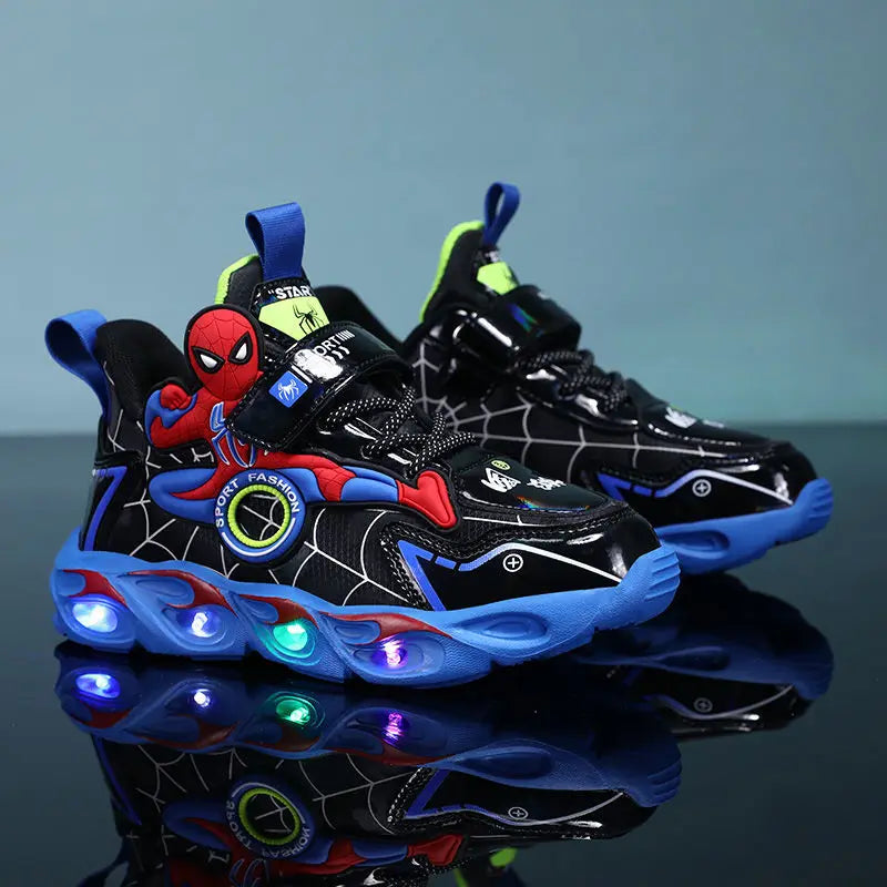 Light-Up Superhero Sneakers for Kids – Stylish and Functional