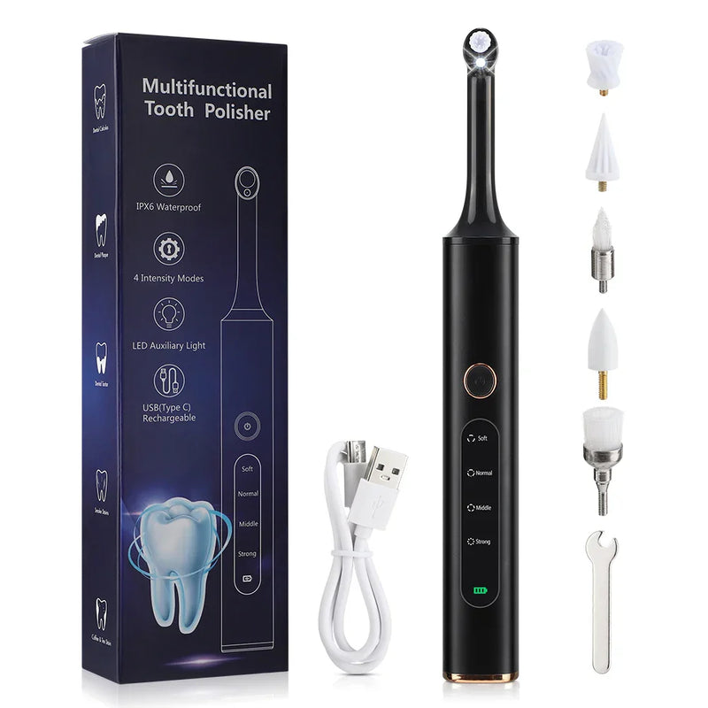Wireless Tooth Polisher with Multiple Cleaning Modes for Home