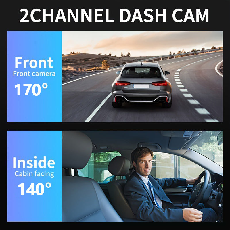 1080P WiFi Dual Lens Dash Cam