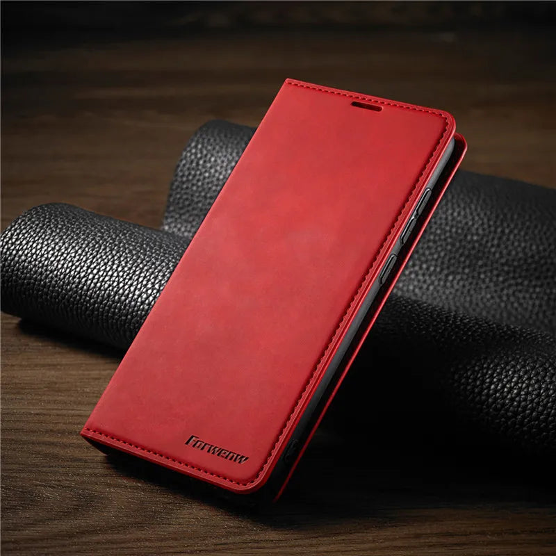 iPhone Wallet Case with Magnetic Holder and Card Storage