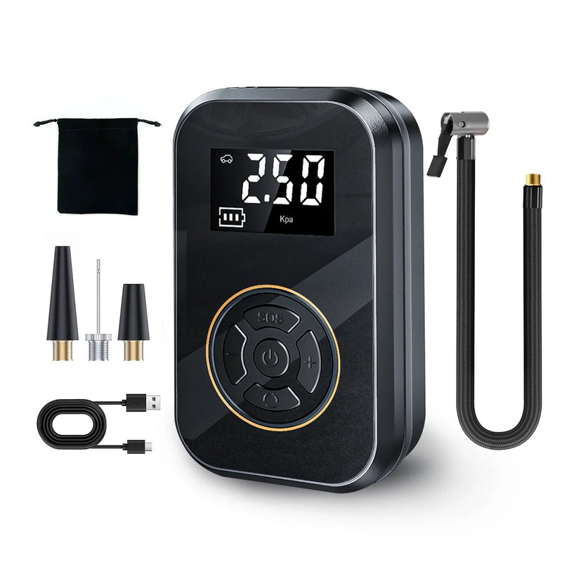 Cordless Digital Tyre Inflator with Power Bank