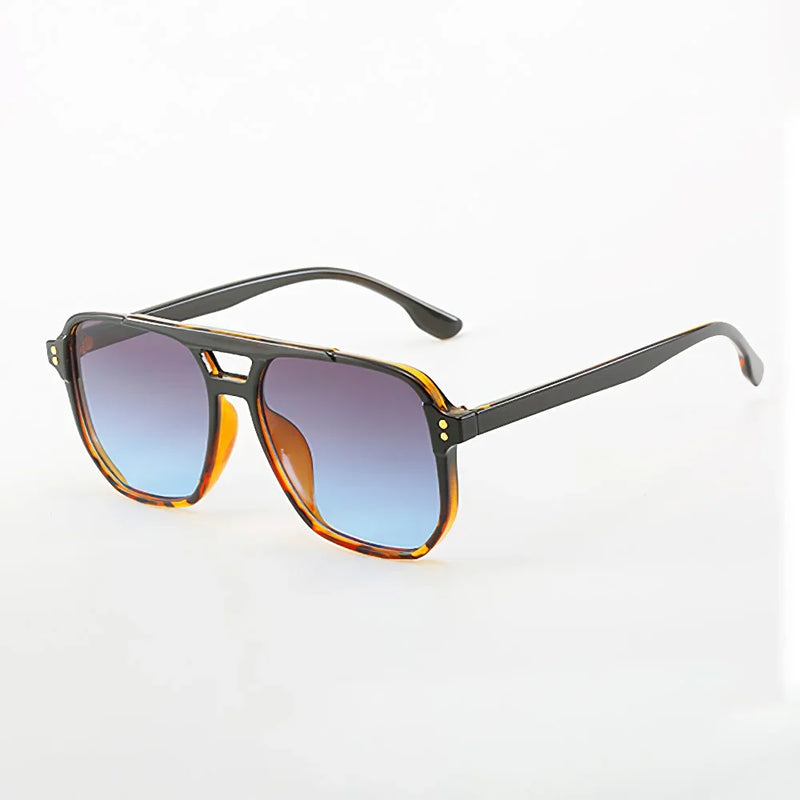 Women's Square Frame Fashion Sunglasses with UV400 Gradient Protection